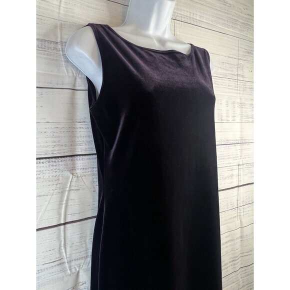 Max Studio Dress Size S Purple Sleeveless Midi Velvet Dress Whimsigoth Fairy - Picture 2 of 13